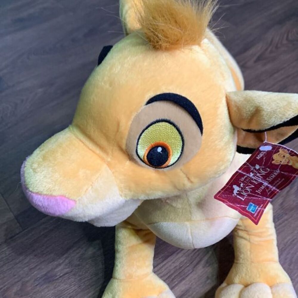 Disney simba 22” plush. Stuffed animal The Lion King big cat Y2K 2000 - Picture 3 of 6